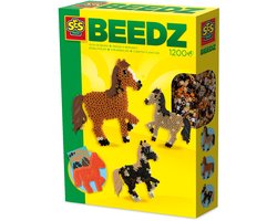 SES Creative Beedz Strijkkralen Set - Paard - Vanaf 5 Jaar - 1200 Stuks - Knutselen - PVC-Vrij - Schoencadeautjes Sinterklaas — cadeau in Spellen & Speelgoed