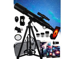 ODESSEY Refractor Telescoop - 250 X Zoom - Sterrenkijker - Telescoop Kinderen & Volwassenen - Sterrenkijker voor Kinderen - Sterrenkijker Telescoop — cadeau in Hobby