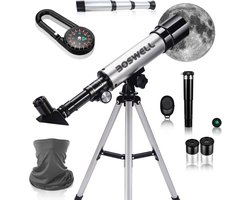 BOSWELL F50M Telescoop - Sterrenkijker - Astronomie - Sterrenkunde - Monokijker - Telescoop voor Kinderen - 90X Zoom - Incl. Kompas, Nekverwarmer, Piraten Verrekijker — cadeau in Hobby
