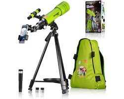 Bresser Junior Telescope - 70/400 - Sterrenkijker voor kinderen - Groen - Met rugtas en accessoires — cadeau in Hobby