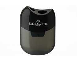 Faber-Castell puntenslijper met opvangbakje - kunststof zwart - FC-183500 - 2 slijpgaten — cadeau in Cadeau-ideeën