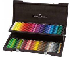 Faber-Castell kleurpotloden - Polychromos - 120 stuks in houten koffer - FC-110013 — cadeau in Hobby