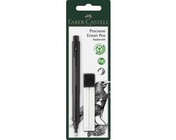 Faber-Castell gumpen - Precision - zwart - inclusief navulgummen - FC-185610 — cadeau in Hobby