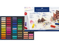 Faber Castell pastelkrijt - halve lengte - 72 stuks - FC-128272 — cadeau in Hobby