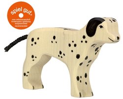 HOLZTIGER Boerderij - Dalmatiër - 12X2X8Cm - Houten Figuur - Handgemaakt — cadeau in Spellen & Speelgoed