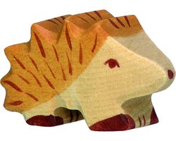 HOLZTIGER Bosdieren - Egel Klein - 5X2X3Cm - Houten Figuur - Handgemaakt — cadeau in Spellen & Speelgoed