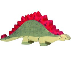 HOLZTIGER Dinos - Stegosaurus - 18X2X8Cm - Houten Figuur - Handgemaakt — cadeau in Spellen & Speelgoed