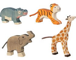 HOLZTIGER Jungle - Starterpack - 4 Stuks - Hout - 3 Jaar — cadeau in Spellen & Speelgoed