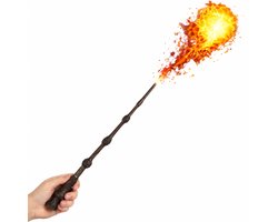 CreateEcom toverstaf - toverstaf harry potter - toverstok - Dumbledore staf - the elder wand - Magische Vuurbal Toverstaf Elektrische - Vuurspuigende Tovenaarstok voor Halloween, Cosplay, Podiumvoorstelling & Feestdagcadeau — cadeau in Gadgets