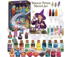 Fairy Potions Magische Toverdrank Set – Fabulus Potium - 22 Flesjes DIY Knutselset met Kristallen, Glitter & Receptenboek – Creatieve Experimenteerdoos voor Kinderen 6+ – Scheikunde set - Educatief Speelgoed voor kinderen — cadeau in Spellen & Speelgoed