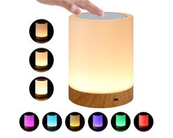 TOVBMUP LED-bedlamp - Dimbaar - Kleurverstelbaar - Sfeervolle LED-tafellamp - Pat-lamp - Geschikt voor slaapkamer, woonkamer, kamer — cadeau in Wonen & Interieur