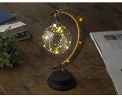 Maannachtlamp – Maanlamp - Nachtlampje – Magische Lamp - Nachtlamp voor Volwassenen - Nachtlampje voor kinderen – Magisch Nacht lampje - Decoratie Lamp - Qwality® — cadeau in Wonen & Interieur