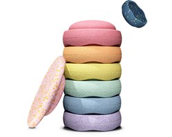 Stapelstein® | Spring Special | Rainbow Set | Pastel 6+1 — cadeau in Spellen & Speelgoed