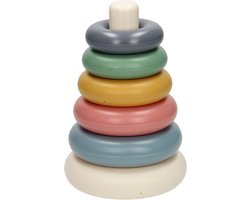 Stapelringen Pastelkleuren, 7dlg. — cadeau in Spellen & Speelgoed