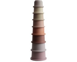 Mushie - Stapeltoren - Stapeltorens - Pastel — cadeau in Spellen & Speelgoed