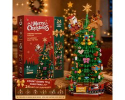 Kerst Adventskalender Bouwstenen 2026 – 24 Dagen Kerst Countdown Kalender – 24 Verrassingsdoosjes – Kerstboom Bouwset 833 Stuks – Kerst Cadeau voor Kinderen en Volwassenen - Cadeautjes - Kerst — cadeau in Spellen & Speelgoed