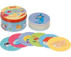 Gezelschapsspel: GEBARENSPEL H5,1xdiam.9cm, in een blikken doosje, karton, 4+ — cadeau in Spellen & Speelgoed
