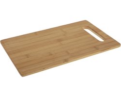 Snijplank - met handvat - 30 cm - bamboe hout - rechthoek - Snijplanken voor groente, fruit, vlees en vis - Keuken/kookbenodigdheden — cadeau in Kookcadeaus