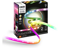 Calex Smart LED Strip - 2M, Slimme Lichtstrip, RGBIC+CCT, App bedienbaar, Binnengebruik, 12W — cadeau in Wonen & Interieur