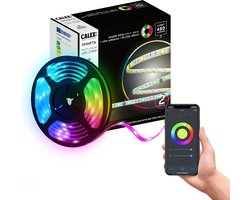 Calex Slimme LED Strip 2 meter - Led-strip Voor Binnen - Met App - RGB - Smart Lichtstrip met afstandsbediening — cadeau in Wonen & Interieur