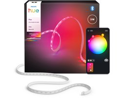 Philips Hue Flux ultraheldere LED strip 3 m, Nauwkeurige kleurovergangen van Chromasync™ Ultrahelder, echt wit licht 2900 lumen — cadeau in Wonen & Interieur