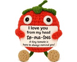 Leuke I Love You-cadeaus voor hem en haar, handgemaakt tomatendecor, grappige verjaardagscadeaus voor vriend vriendin, 'From My Head To-Ma-Toes' citaatbord — cadeau in Wonen & Interieur
