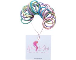 Haar in Stijl® Masia 100 Mini Haarelastiekjes Pastel - 2.5 cm - Baby — cadeau in Cadeau-ideeën