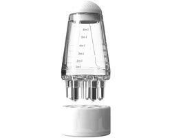 WiseGoods Premium Haarolie Applicator Met Kam - Hoofdhuid Massage - Flesje Voor Gelijkmatige Verdeling & Verzorging Olie - Wit — cadeau in Verzorging