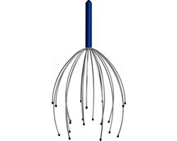 MDO Massagespin - Hoofdmassage spin - Hoofdspin - Massage - RVS - Blauw — cadeau in Verzorging