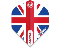 WINMAU - Mega Standard Union Jack Dartvluchten - 1 set per pakket van elke flight (3 Dartvluchten in totaal) — cadeau in Cadeau-ideeën