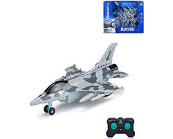 Rc Aircraft - Afstand bestuurbaar straaljager - Rijdt vooruit en achteruit met afstandsbediening — cadeau in Spellen & Speelgoed