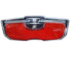 Rieba® Fiets Achterlicht - LED Fietsverlichting - 80 mm - Inclusief Batterijen - Verlichting Bagagedrager - Fietslamp - Achterlamp - Rood — cadeau in Cadeau-ideeën