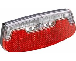 Rieba® Fiets Achterlicht - LED Fietsverlichting - 80 mm - Inclusief Batterijen - Verlichting Bagagedrager - Fietslamp - Achterlamp - 2 Standen - Rood — cadeau in Cadeau-ideeën