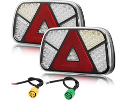 Achterlichten Aanhanger - Universele Verlichting - Veilig Rijden - Waterdicht Schokbestendig - 237 x 138 mm - LED Licht — cadeau in Cadeau-ideeën