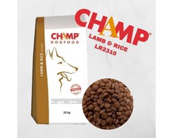 Champ Lam rijst 20 kg hondenvoer + zachte beloning Lam — cadeau in Cadeau-ideeën