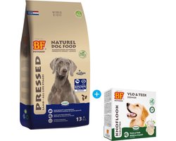 BF Petfood - Geperst Lam/Rijst Premium - 13,5 kg + vlo teek tabletten — cadeau in Cadeau-ideeën