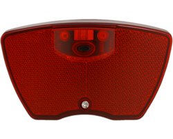 Rieba® Fiets Achterlicht - LED Fietsverlichting - 80 mm - Inclusief Batterijen - Verlichting Bagagedrager - Fietslamp - Achterlamp - Rood — cadeau in Cadeau-ideeën