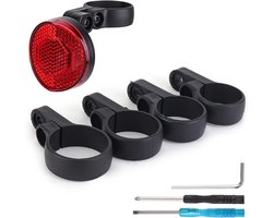Fiets Achterlicht - Fietslamp Veiligheid - Nachtelijke Ritten - Met Airtag Compatibel - 13 x 9 x 5 cm - Rood — cadeau in Cadeau-ideeën