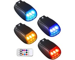 Cabine Verlichting - Vrachtwagen Lampen - Veilig Rijden - Zonne-Energie Aangedreven - 4 Delige Set - Enkel Kenmerk — cadeau in Cadeau-ideeën