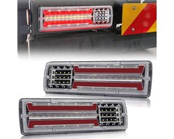 2 stuks 12V LED-achterlichten voor aanhangers, multifunctionele LED-achterlichten, achteruitrij- en knipperlichten, verlichting voor vrachtwagenaanhangers — cadeau in Cadeau-ideeën