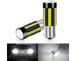 2x 1156 BA15S P21W LED Auto Lampen Wit 6000K 12V 24V - Achteruitrij, Remlicht & Mistlamp — cadeau in Cadeau-ideeën
