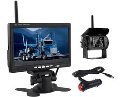 BrandWay Draadloze Auto Achteruitrijcamera Set Met Nachtzicht en 7 inch scherm - Achteruitrij Camera Draadloos voor Auto / Camper / Caravan / Vrachtwagen / Landbouw — cadeau in Elektronica