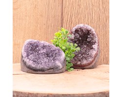 Amethist Geode Uruguay – Ruwe Rand – A+ Kwaliteit 100-300 g — cadeau in Wonen & Interieur