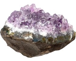 Natuurlijke Amethist Druse - Grote Bergkristal Edelstenen met Onregelmatige Geode-holten — cadeau in Wonen & Interieur