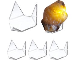 5Pcs Driehoek Acryl Display Stand voor Geoden, Mineralen, Agaat en Fossiele Koraal — cadeau in Wonen & Interieur