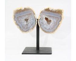 Agaat vlinder op standaard - edelstenen - agaat edelstenen - vlinder edelsteen - decoratie - spiritueel - agaat op standaard - kristal - wonen - interieur — cadeau in Wonen & Interieur