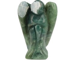 Staande engel 35 mm Agaat mos — cadeau in Wonen & Interieur