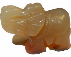 Miniatuur Olifant Agaat Groot — cadeau in Wonen & Interieur