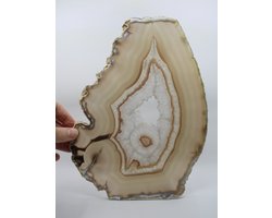 Agaat schijf - edelsteen - agaat geode - edelsteen - edelstenen - agaat — cadeau in Wonen & Interieur