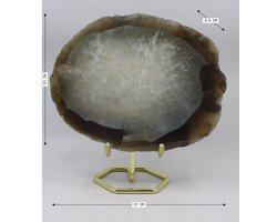 Agaat schijf - edelsteen - agaat geode - edelsteen - edelstenen - agaat — cadeau in Wonen & Interieur
